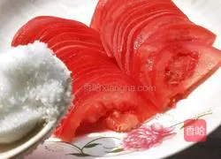 Illustration of how to make tomatoes mixed with sugar 3