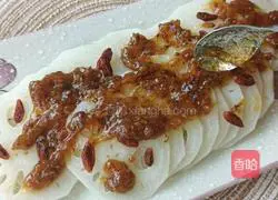 Illustration of how to make osmanthus and lotus root slices 8