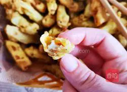 Illustration of how to make salt and pepper king oyster mushroom 13