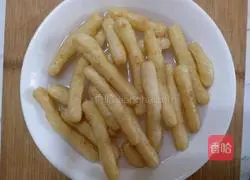 Illustration of how to make loofah and roasted beans 1