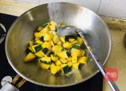 Illustration of home-style fried pumpkin 5