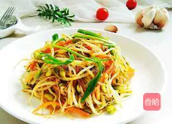 Illustration of how to make fried bean sprouts 9