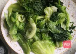 Illustration of how to make oyster sauce lettuce 3 