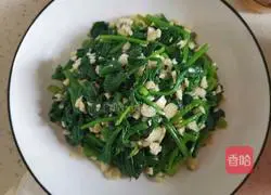 Illustration of how to make sesame spinach 6