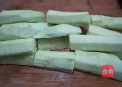 Illustration of how to make braised eggplant 1