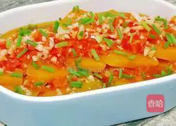 Illustration of how to make steamed pumpkin with chopped pepper 11