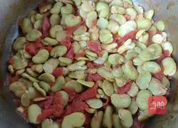 Illustration of how to make tomato and bean paste cake 9