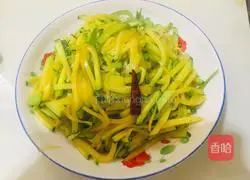 Illustration of how to make vinegar pumpkin shreds 11