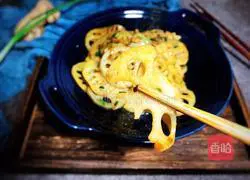 Illustration of how to make ginger lotus root slices 9