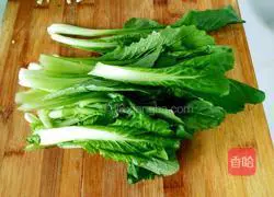 Illustration of how to make garlic cabbage 2