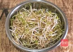 Illustration of how to make cold mung bean sprouts 1