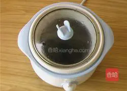 Illustration of how to make black rice, red bean and apple porridge 3