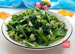 Illustration of how to make garlic water spinach 9
