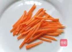 Illustration of how to make cold konjac shreds 2