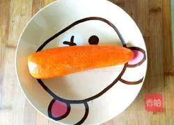 Illustration of how to make fried carrots with enoki mushrooms 1