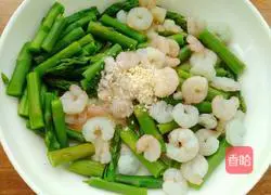 Asparagus mix Illustration of how to make shrimps 7
