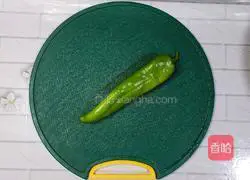 Illustration of how to make green pepper and potato slices 2