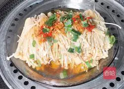 How to make garlic ham and enoki mushrooms Illustration 5