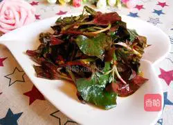 Illustration of how to make cold Houttuynia cordata (leaves) 1