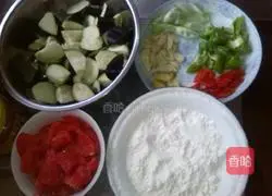 Illustration of how to cook tomatoes and eggplants 1
