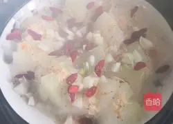 Illustration of how to make steamed winter melon with shrimps 5