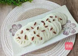 Illustration of how to make osmanthus and lotus root slices 7