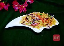 Illustration of how to make spiced potato shreds 20