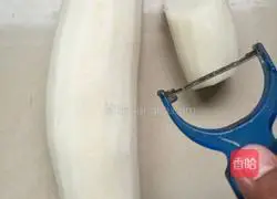 Illustration of how to make steamed white radish vegetables 1