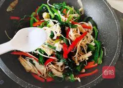 Illustration of how to stir-fry seasonal vegetables 11