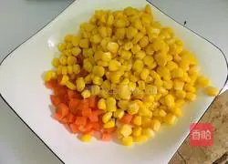 Illustration of how to make carrots and sweet corn 3