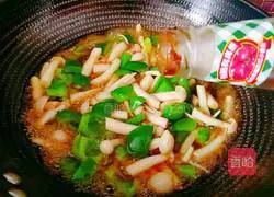 Illustration of how to make oil-consuming seafood mushrooms 10