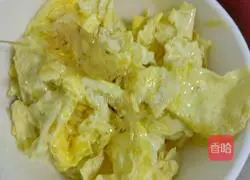 Illustration of how to make luffa and scrambled eggs 3