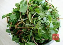 Illustration of how to make cold purslane 2