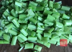 Garlic water spinach Illustration of how to make stalks 3