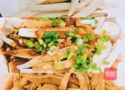 Illustration of how to make cold king oyster mushrooms 3