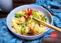 Illustration of how to cook cauliflower with green pepper 12