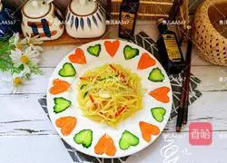 Illustration of how to make stir-fried shredded potatoes 10