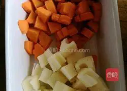 Illustration of how to make assorted vegetables with lots of blessings 3