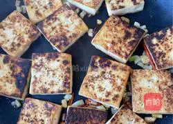 Illustration of how to make fried tofu 10