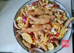 Illustration of how to make chicken feet with lemon and pickled pepper 5