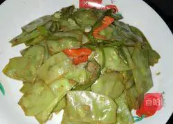 Illustration of how to make stir-fried moth beans 10