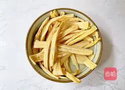 Illustration of how to make fried fungus with yuba 2