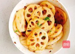 Illustration of how to make cold lotus root 4