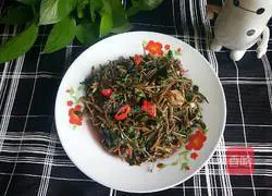 Illustration of how to make garlic purslane 1