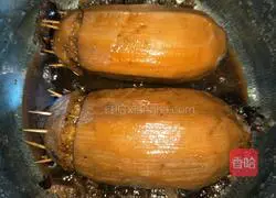 Illustration of how to make glutinous rice and lotus root 10