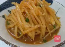 Illustration of how to make spicy and sour potato shreds 10