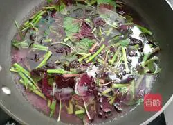 Illustration of how to make cold red amaranth 4