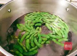 Illustration of how to make edamame with clams 7