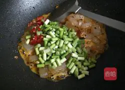 Recipe for fried jelly with garlic sprouts Illustration 7