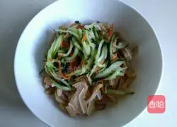 Illustration of how to make cucumber mixed with pig ears 8
